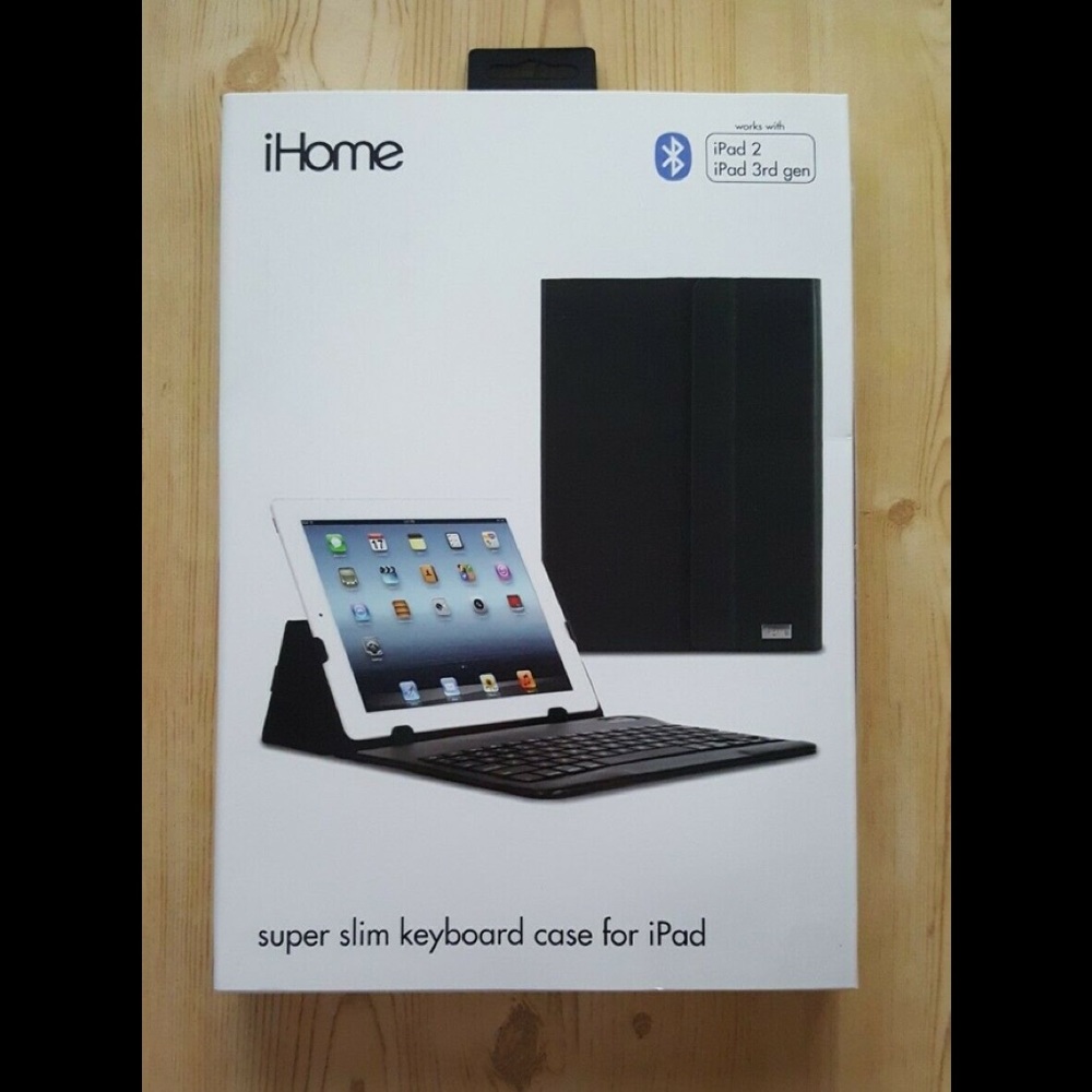 iHome Slim Keyboard Case iPad 2, 3rd Gen, Android